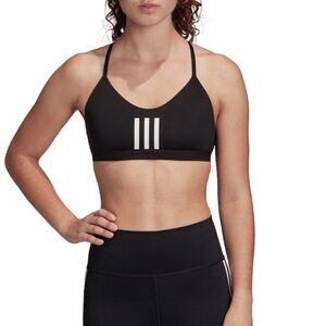 adidas Women's All Me 3 Stripes Mesh Bra